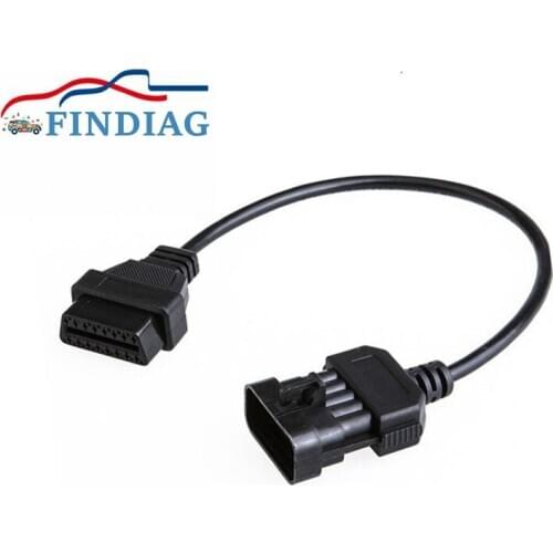 OBD2 Compatible Interface Car Accessories For Opel 10 Pin To 16 Pin Extension Cable OP COM Diagnostic Connector For Opel 10Pin