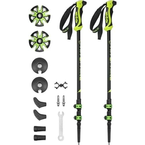 Nordic walking sticks camping hiking Ultralight Adjustable Telescopic Alpenstock Trekking Pole walking