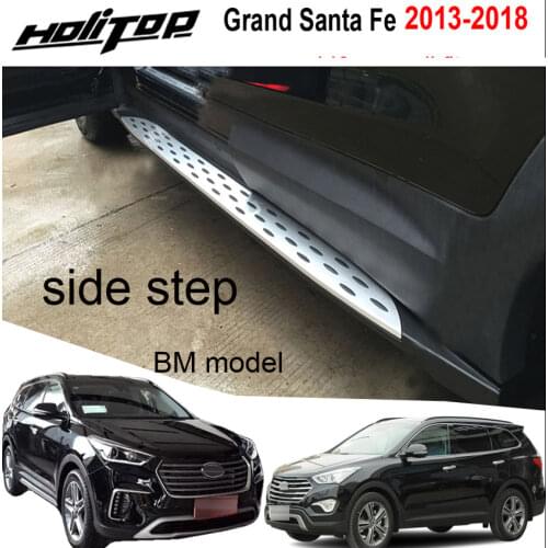 BM style nerf bar side step running board for Hyundai Grand Santa Fe 2013-2018,from high quality factory,easy installation
