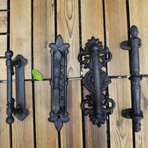 Retro-nostalgia European-style creative individuality cast iron craft door handle household decoration wall door decoration