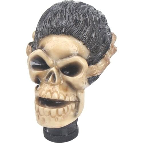 Skull gear shift knob car manual shift lever shift lever auto parts decorative knob shift knob