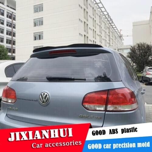 For Golf Spoiler 2010-2013 Volkswagen Golf 6 ABT X Spoiler ABS plastic Material Car Rear Wing Color Rear Spoiler