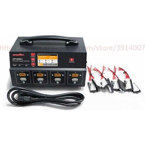 Ultra Power UP1200+ 25A 8 Channel 2-6S LiPo LiHV Battery Agricultural Spray Drone Fast Balance Charger With Display Screen