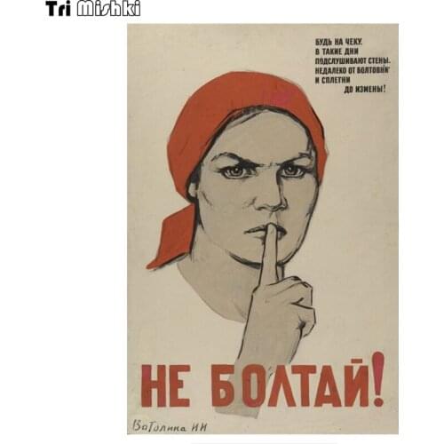 Tri Mishki WCS729 13*20cm don't char car sticker funny PVC coloful Decals Motorcycle Accessories sticker