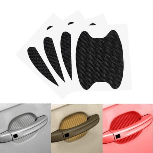 Car Styling Car door handle carbon fiber protection film for Ford Focus 2 3 VW Passat B6 B5 B7 T4 Skoda Rapid Fabia Octavia A5