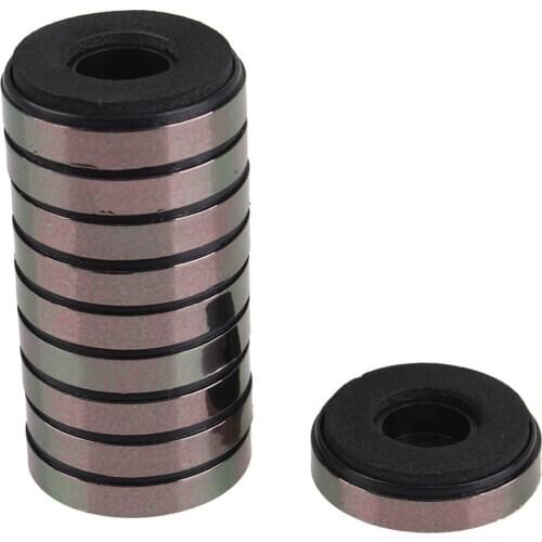 10PCS Round Isolation CD Player Audio Speaker Anti Vibration Feet Pad Stand Grey Golden