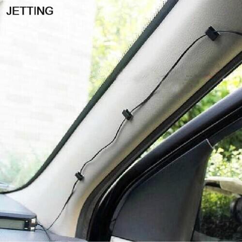 10 Pcs/set Single Hole Cable Holder House Office Car Wire Cord Cable Flat Holder Tie Clips Fixer Organizer Drop Adhesive Clamp