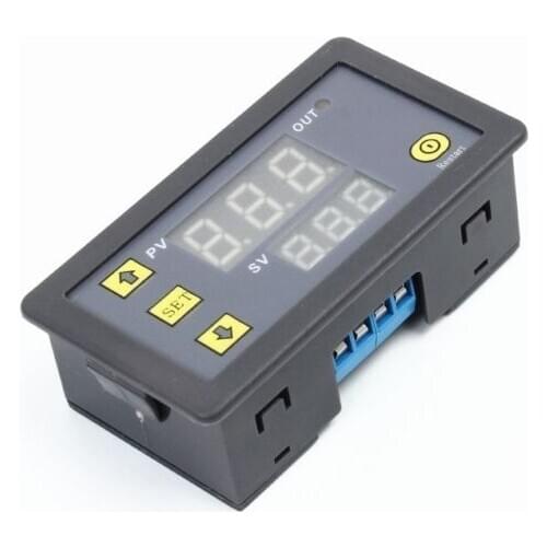 12V Timing Delay Relay Module Cycle Timer Digital LED Dual Display 0-999 minute