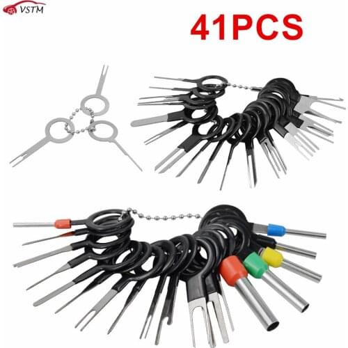 3/8/11/29/36/38/41pcs Car Plug Terminal Removal Tool Pin Needle Retractor Pick Electrical Wire Puller Hand Tools Kit Hot Sales