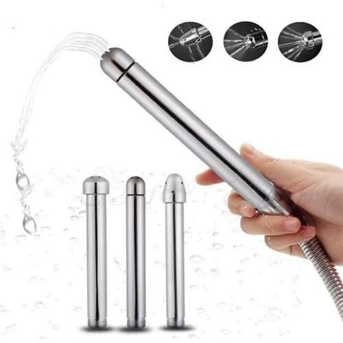 3 Head Shower Anal Enema Water Nozzle Alloy Douche Vaginal Clean Kit Cleaner Tools 1Set 4 In 1 Universal Shower Head #40
