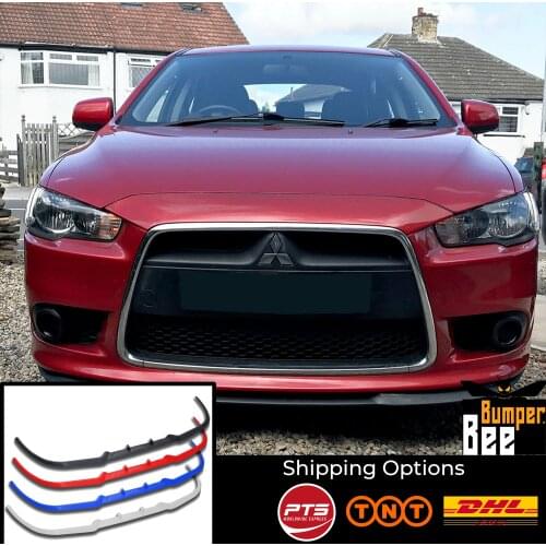 For Mitsubishi Lancer EVO CUPRA R FRONT SPOILER BUMPER LIP Euro Spoiler Lip Universal 3 pcs Body Kit
