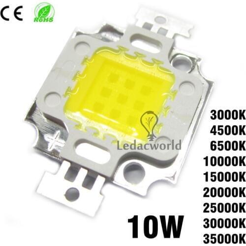 5pcs/lot 10W High Power LED Chip SMD COB Beads 45mil 30mil Warm White Nature White Cold White 3000K 4500K 6500K 10000K-35000K