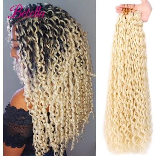 Betella Synthetic Crochet Hair Afro Curls Natural Kinky Soft Ombre Crochet Marly Braiding Hair Extensions for Black Women