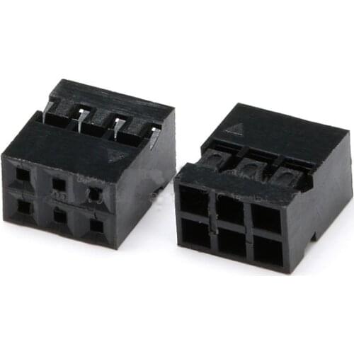 Free shipping 20pc Dupont 2.0 two row Pitch 2.0mm Dupont Head 2P~5P Dupont Plastic Shell, Spacing 2MM Dupont head