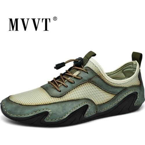 Breathable Genuine Leather Shoes Men Loafers Octopus Casual Leather Men Shoes Summer Driving Shoes Flats Lace-Up Footwear