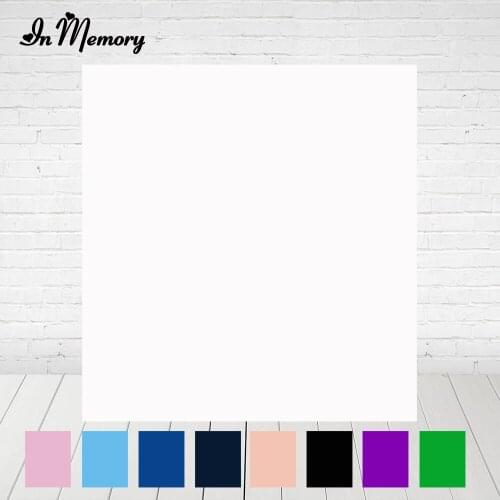 InMemory Backdrop For Photography 9 Colors Solid Pure Color Backdrops Photo Backgrounds Props Seamless Photo Studio Customized