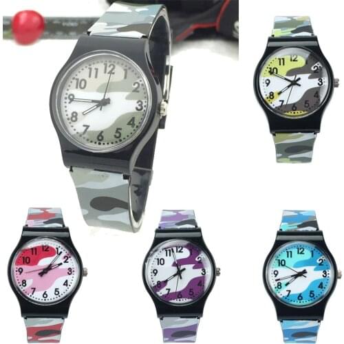 Camouflage Children Watch Quartz Wristwatch Girls Boy Smart Kids Sport Watches Teenagers Waterproof Gifts Kids Child Watches