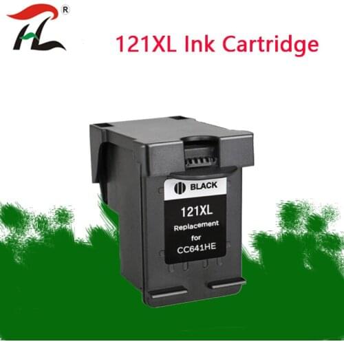 YLC Compatible 121XL Black Ink Cartridge Replacement for HP 121 for Deskjet D2563 F4283 F2423 F2483 F2493 F4213 F4275 Printer