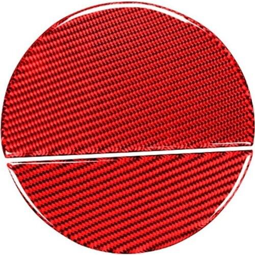 For Ford Mustang 2015 -2020 Car Carbon Fiber Fuel Tank Cap Cover Trim Decoration Sticker Accessories