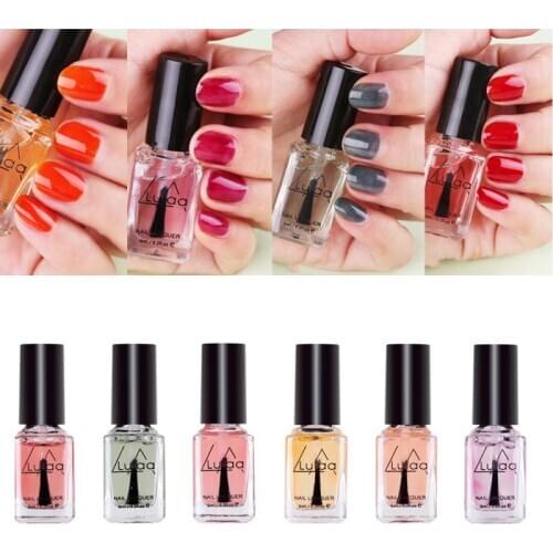 LULAA UV LED Nail Gel Polish Soak Off Colour Manicure Base Top Coat Nail Art Mild Tasteless Nail polish T1115