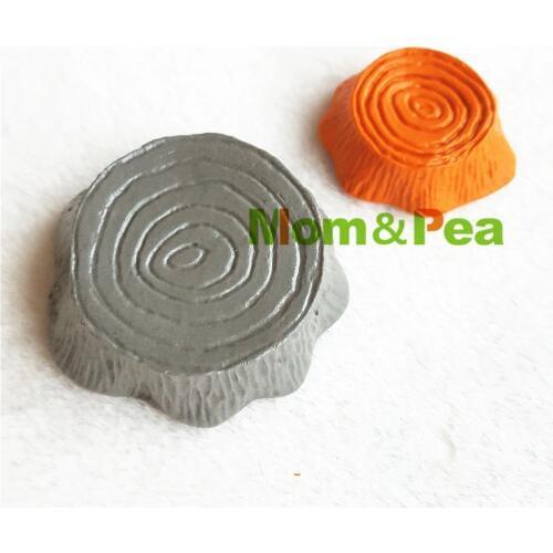 Mom&Pea 1223-24 Free Shipping Stump Silicone Mold Cake Decoration Fondant Cake 3D Mold Food Grade