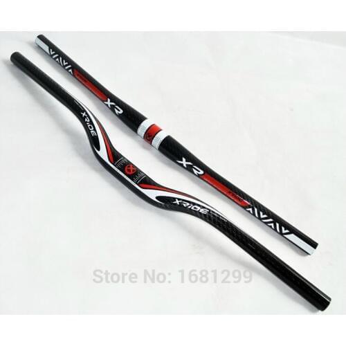 Newest lightest XRIDE XR Mountain bike handlebar 3K full carbon bicycle handlebars MTB bike parts 31.8*600-740mm Free Shipping