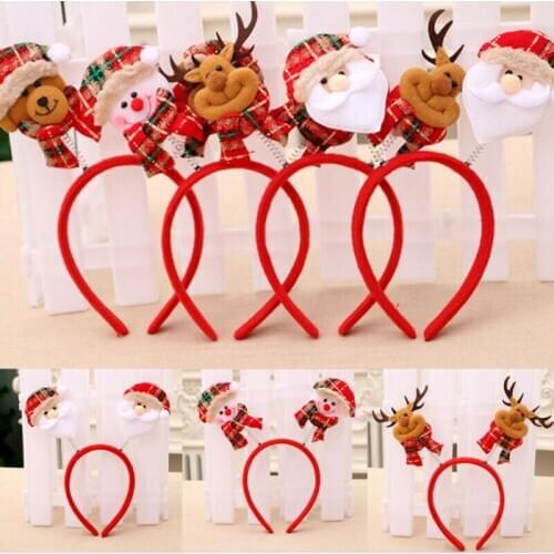 2020 New Hot Fashion Christmas Decor Fashion Headband hat Xmas Hair Band Head Hoop Headwear Hoop