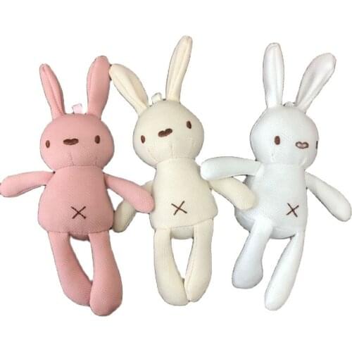 Wholesale 50pcs/lot Long 20CM Rabbit Stuffed Plush Toy Keychain Plush Toys BagToy Wedding Bouquet Decoration Toy