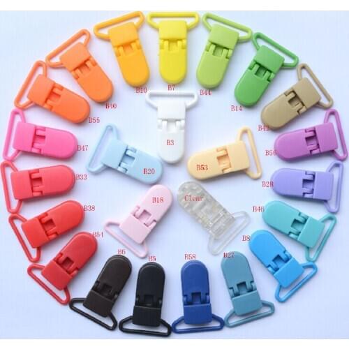 180PCS 25MM KAM Plastic Pacifier Clip,Multifunctional Clamp,Alligator Clip