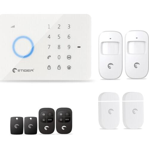 S3B GSM Alarm System home alarm Kit with PIR motion sensor Wireless Smoke Detector