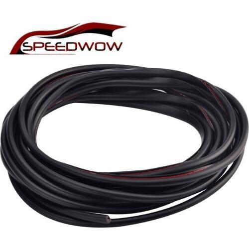 SPEEDWOW Universal Black 5M Moulding Trim Strip Door Edge Guards Trim Molding Protection Door Scratch Protector Strip PVC