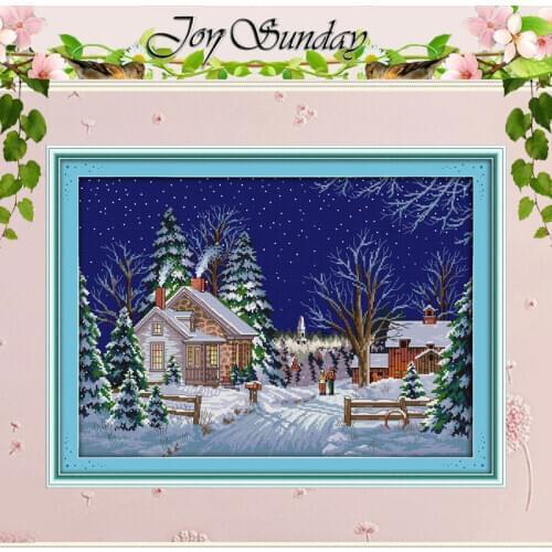 Country walks patterns Counted Cross Stitch DIY 11CT 14CT Cross Stitch Set Landscape Cross-stitch Kits Embroidery Needlework