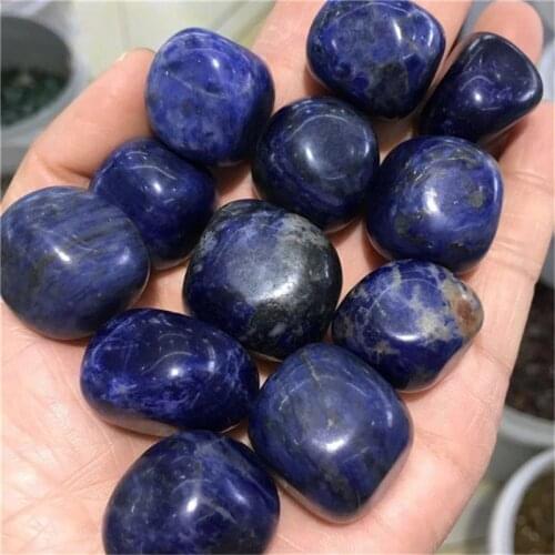 High Quality Premium 20-30mm Healing Crystals Gemstone Natural Blue Sodalite Tumbled Stones For Sale