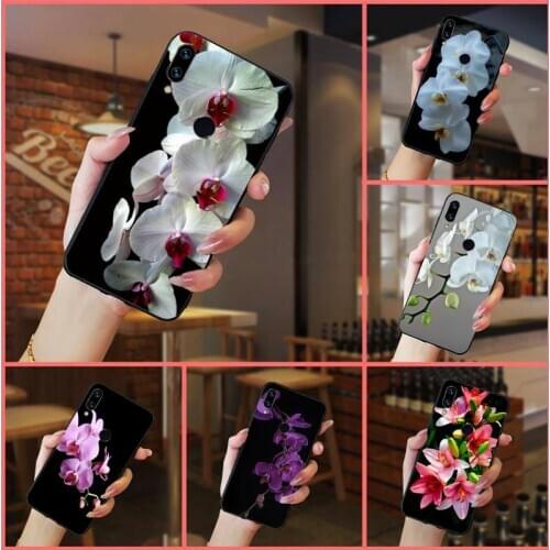 Orchid beautiful Flowers pattern high quality luxury Phone Case For Xiaomi Redmi note 7 8 9 t k30 max3 9 s 10 pro lite