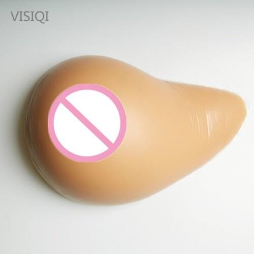 VISIQI 2000 g/pair 42E/46D/48C Cup Spiral Mastectomy Silicone Breast Forms Falsie Bust Forms Crossdressers And Transvestites