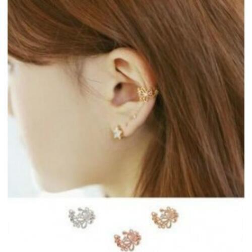 2018 Personality Bohemian Fashion Jewelry Crystal Pearl Earrings Gothic Earrings Temperament Women Elegant Ear Clips