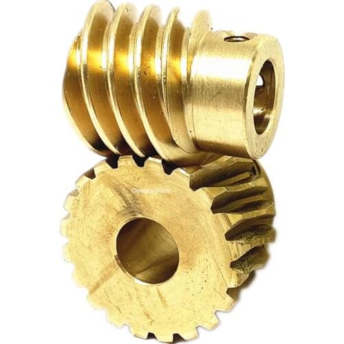 1:5 Turbine 1.25M 20T 10MM Worm Gear Deceleration Set DIY Cleaning Equipment GOOD