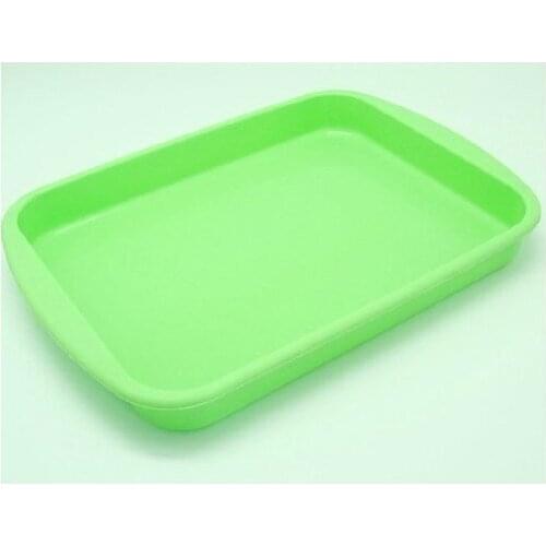 10 Inches Rectangle Tray Nonstick Flexible Silicone Oven Cake Baking Candy Making Moulds Cake Loaf Toast Mold Multifunction