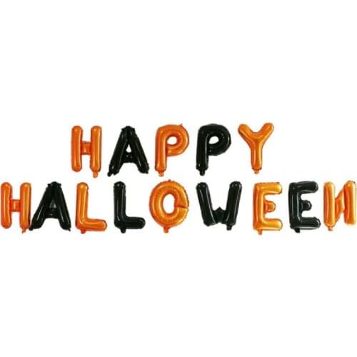 2019 Halloween Party Foil Balloons Air Helium Balloon Latter Happy Halloween Party Decorations Kid Baloons