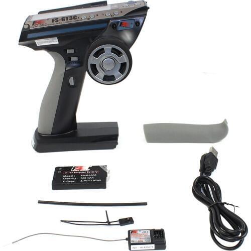 FlySky GT3C FS-GT3C 2.4GHz 3-Channel Transmitter with GR3E Receiver For RC Car Boat Radio Transmitter Controller With Receiver