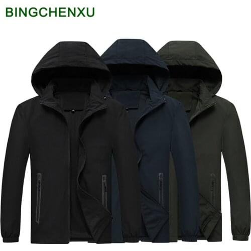 BingChenXu Mens Spring Jackets