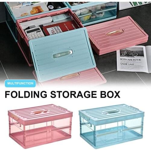 Household Transparent Storage Box Car Trunk Storage Box Finishing Box Sundries Book Box Storage Box for Clothes
