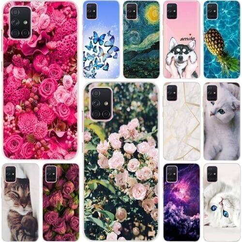 Colorful Painted Case For Samsung Galaxy A71 SM-A715F Cover Case For Samsung A71 A715F A 71 Soft Silicone Slim Phone Fundas Capa
