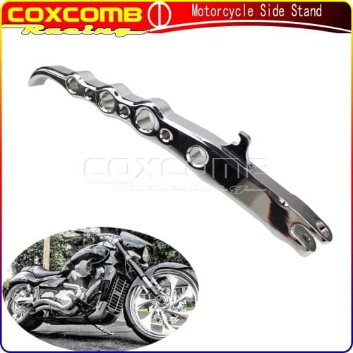 CNC Aluminum Kickstand Custom Kick Stand Motorcycle Kickstand Exotic Anodized For Suzuki Boulevard M109R Side Stand 2006-2014
