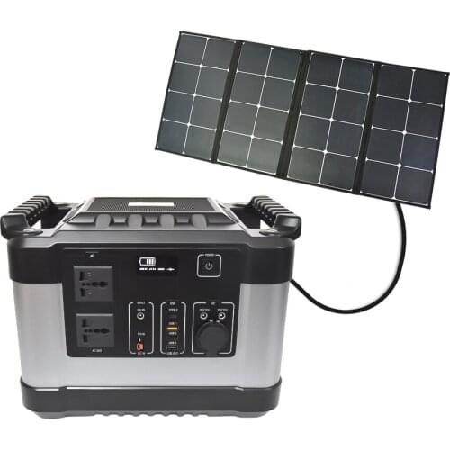 Global universal standard 1000watt solar camping battery power station home power system