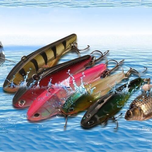 Artificial Bionic Striped Sea Fishing Bait Lure 60mm/18g Lifelike Plastic Jig Sinking Wobblers Fishing Bait Lures With Hooks