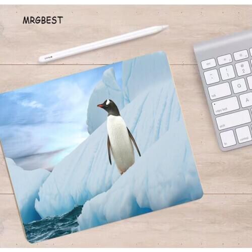 MRGBEST Mouse-pad Small Antarctica Cute Penguins Rectangle Office Mice Pads with Nature Softy Eco-friendly Rubber for Children