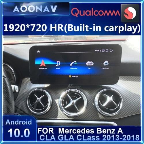 Android 10 Qualcomm 8 Core Touch Screen Multimedia Player For Mercedes Benz A CLA GLA CLass 2013-2018 support Navigation BT GPS