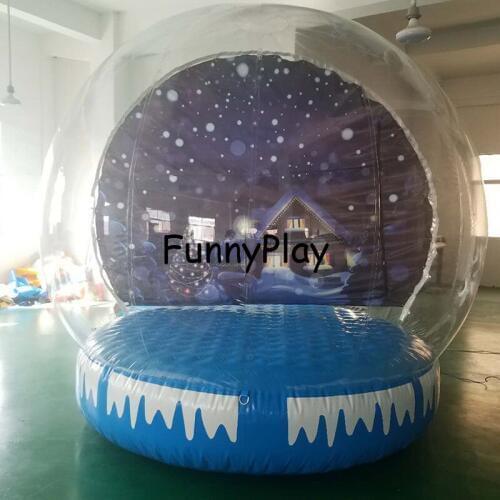 Inflatable christmas diy snow ball,Blow up snow ball,new years dia 3m christmas event advertising show inflatable globle house