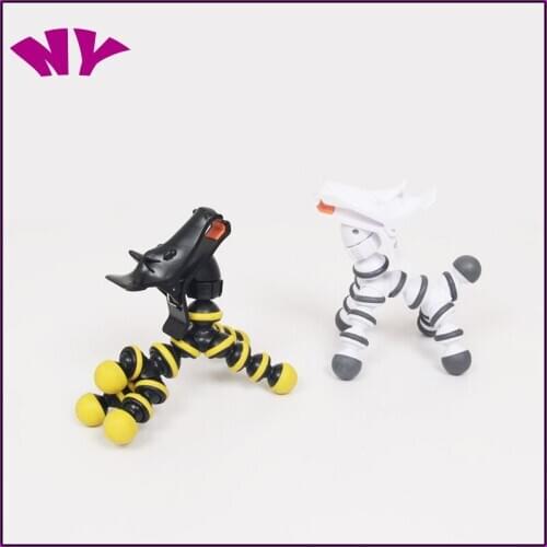 3D Cartoon Desktop Stand Flexible Horse Shape Phone Tripod Bracket 360 Rotation Adjustable Phone Holder Stand Universal